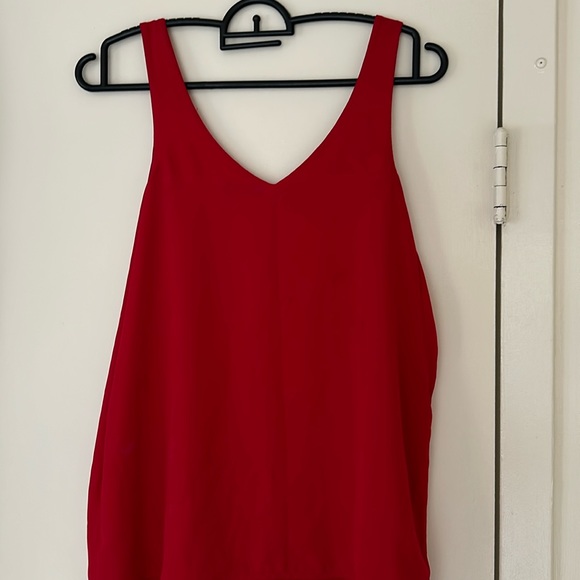 Two-sided red tank top, Vneck or round - Picture 1 of 3
